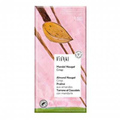 Mandel Nougat Crisp vegan (80gr)